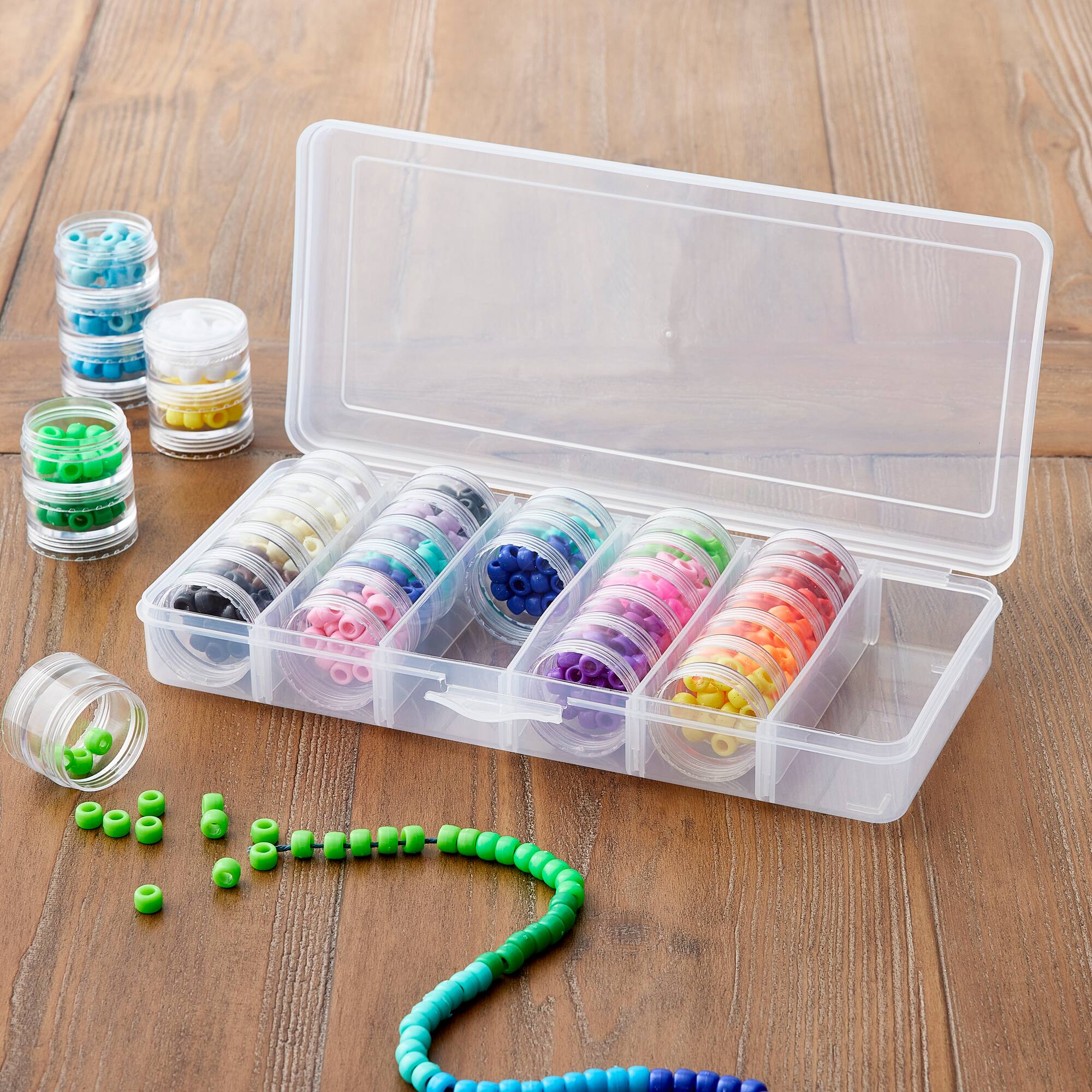 Bead Storage Box with 6 Container Stacks by Bead Landing™